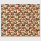 Cadeau Papier d'emballage de design Boho Fish (Plat)