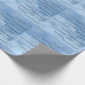 Cadeau Papier d'emballage de diagrammes de généalogie (Coin)