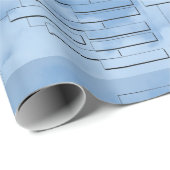 Cadeau Papier d'emballage de diagrammes de généalogie (Coin rond)