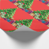 Cadeau Papier d'emballage de dinosaure de Noël sur mesure (Coin)