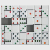 Cadeau Papier d'emballage de domino (Plat)