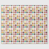 Cadeau papier d'emballage de donut (Plat)