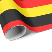 Cadeau Papier d'emballage de drapeau allemand (Coin rond)