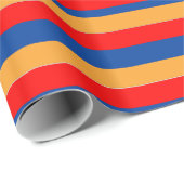 Cadeau Papier d'emballage de drapeau arménien (Coin rond)