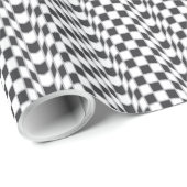 Cadeau Papier d'emballage de drapeau Checkered (Coin rond)