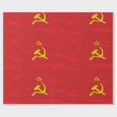 Cadeau Papier d'emballage de drapeau de l'URSS (Plat)
