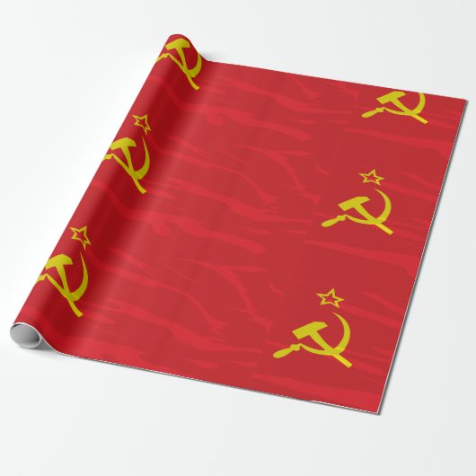 Cadeau Papier d'emballage de drapeau de l'URSS (Déroulé)