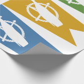 Cadeau Papier d'emballage de drapeau de Nantucket (Coin)