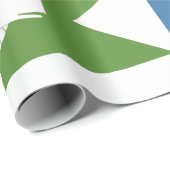 Cadeau Papier d'emballage de drapeau de Nantucket (Coin rond)