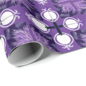 Cadeau Papier d'emballage de fée de pluie violet (Coin rond)