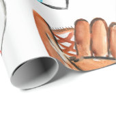 Cadeau Papier d'emballage de fête d'anniversaire de (Coin rond)