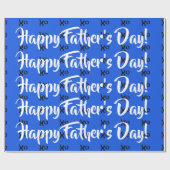 Cadeau Papier d'emballage de fête des pères heureuse (Plat)
