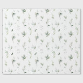 Cadeau Papier d'emballage de feuillage de verdure (Plat)