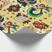 Cadeau Papier d'emballage de feuille instantanée de (Coin)