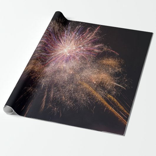Cadeau Papier d'emballage de feux d'artifice (Déroulé)