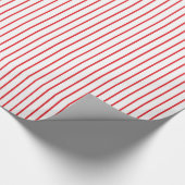 Cadeau Papier d'emballage de filet rouge et blanc (Coin)
