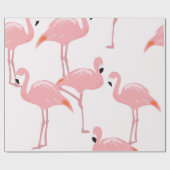 Cadeau Papier d'emballage de Flamant rose (Plat)
