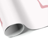 Cadeau Papier d'emballage de Flamant rose (Coin rond)