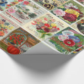 Cadeau Papier d'emballage de fleur de graine de collage (Coin)