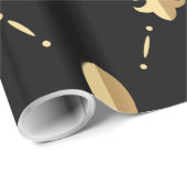 Cadeau Papier d'emballage de Fleur De Lis (Coin rond)