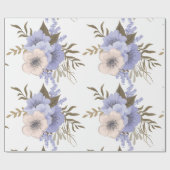 Cadeau papier d'emballage de fleurs de temps de printemps (Plat)