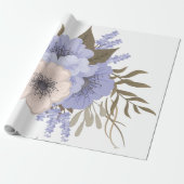 Cadeau papier d'emballage de fleurs de temps de printemps (Déroulé)