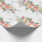 Cadeau Papier d'emballage de fleurs fraîches (Coin)