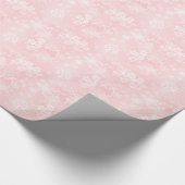 Cadeau Papier d'emballage de flocons de neige roses (Coin)