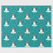 Cadeau Papier d'emballage de flottement de pingouin de (Plat)