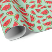 Cadeau Papier d'emballage de fruit mignon de pastèque (Coin rond)