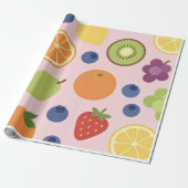 Cadeau Papier d'emballage de fruits (Déroulé)