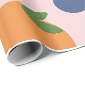 Cadeau Papier d'emballage de fruits (Coin rond)