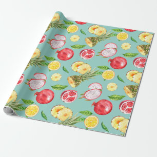Cadeau Papier d'emballage de fruits tropicaux