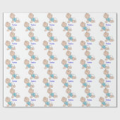 Cadeau Papier d'emballage de garçon jumeau (Plat)