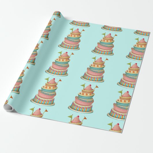 Cadeau Papier d'emballage de gâteau (Déroulé)
