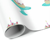 Cadeau Papier d'emballage de gâteau d'anniversaire (Coin rond)