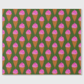 Cadeau papier d'emballage de glace crème sweetcream (Plat)