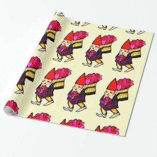 Cadeau Papier d'emballage de GNOME de VALENTINE