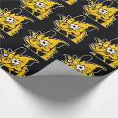 Cadeau Papier d'emballage de graffiti de girafe de Girafa (Coin)