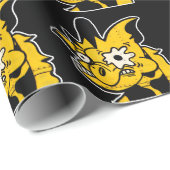 Cadeau Papier d'emballage de graffiti de girafe de Girafa (Coin rond)