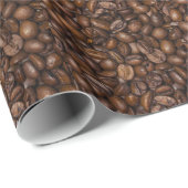 Cadeau Papier d'emballage de grains de café (Coin rond)