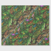 Cadeau Papier d'emballage de grenouilles (Plat)