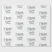 Cadeau Papier d'emballage de griffes de Sandy (Plat)