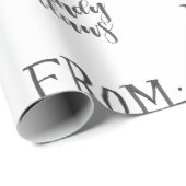 Cadeau Papier d'emballage de griffes de Sandy (Coin rond)