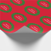 Cadeau Papier d'emballage de guirlande de houx de (Coin)