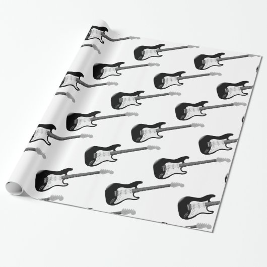 Cadeau Papier d'emballage de guitare basse (Déroulé)
