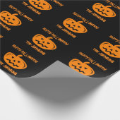 Cadeau Papier d'emballage de Halloween de citrouille fait (Coin)