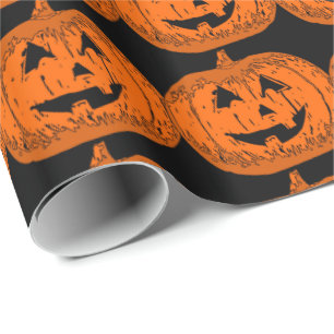 Cadeau papier d'emballage de Halloween, enveloppe de