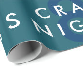 Cadeau Papier d'emballage de Hanoukka de 8 nuits folles (Coin rond)