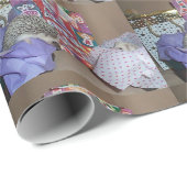 Cadeau Papier d'emballage de hérisson de Noël (Coin rond)